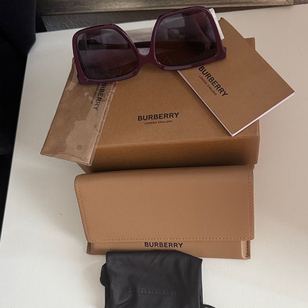 Burberry Dark Purple Women's Sunglasses